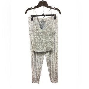 Victoria's Secret Silver Velour Lounge Set Sz. M
